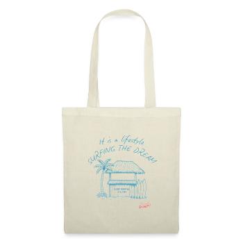 Surf Tiki House sur la plage - Sac en tissu - rouge - Devant