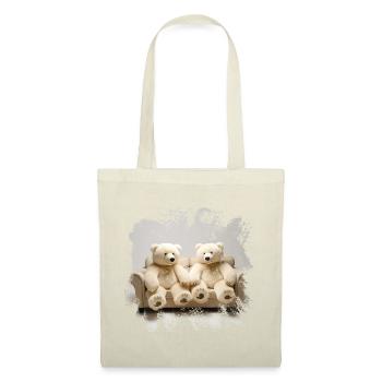 Cuddly Bears on the Sofa Duo - Tote Bag - red - Front