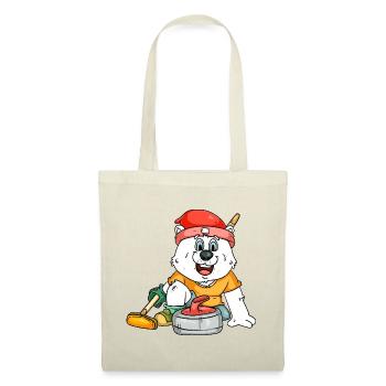 Curling player polar bear - Tote Bag - red - Front