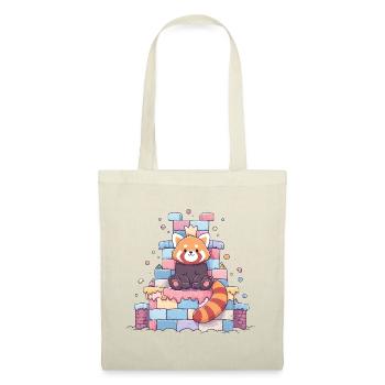 Kawaii Panda in the Sugar Castle - Tote Bag - red - Front
