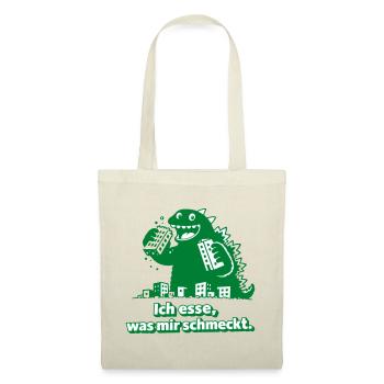 Je mange ce que j’aime, Monster - Sac en tissu - rouge - Devant