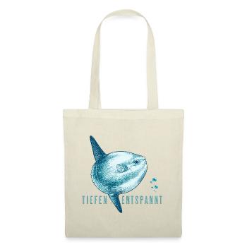 Profondément détendu – Mola Mola Sunfish - Sac en tissu - rouge - Devant