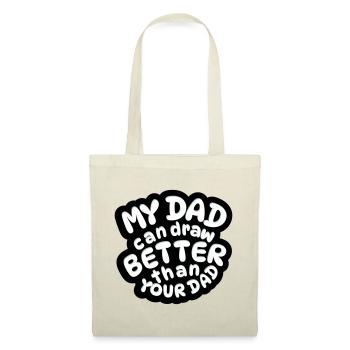 my dad can draw better than your dad - Tote Bag - red - Front