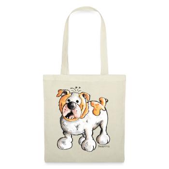 Bulldog anglais - Sac en tissu - rouge - Devant