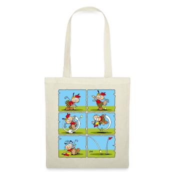 GOLF comic strip "HOLE IN ONE" - Tote Bag - red - Front