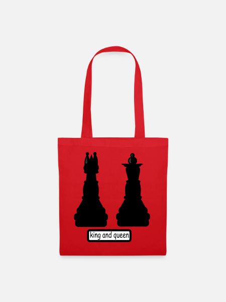 king_and_queen - Tote Bag - red