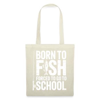 Born to Fish, Schoolbound - Tote Bag - red - Front