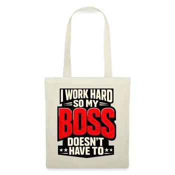 I work hard so my Chef doesn't have to - Tote Bag - red - Front