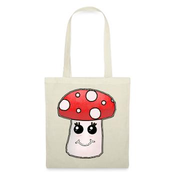 Champignons champignons Kawaii - Sac en tissu - rouge - Devant