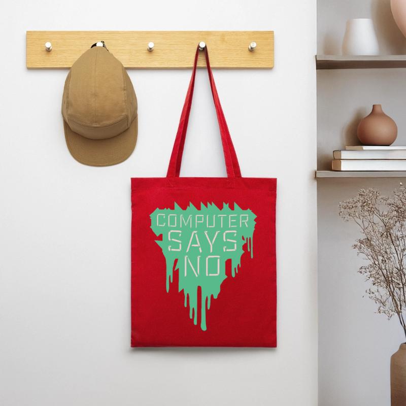 Computer Says No Funny Programmer Nerd Technique Tote Bag