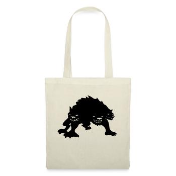 cerberus three headed dog of the underworld - Tote Bag - red - Front