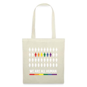 Pride Month LGBTQ - We Are All Human - Tote Bag - red - Front