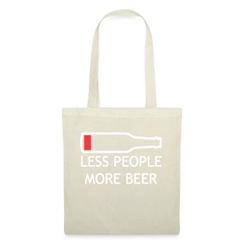 Less People More Beer - Tote Bag - red - Front