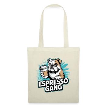 Espresso Gang Bulldog - Sac en tissu - rouge - Devant