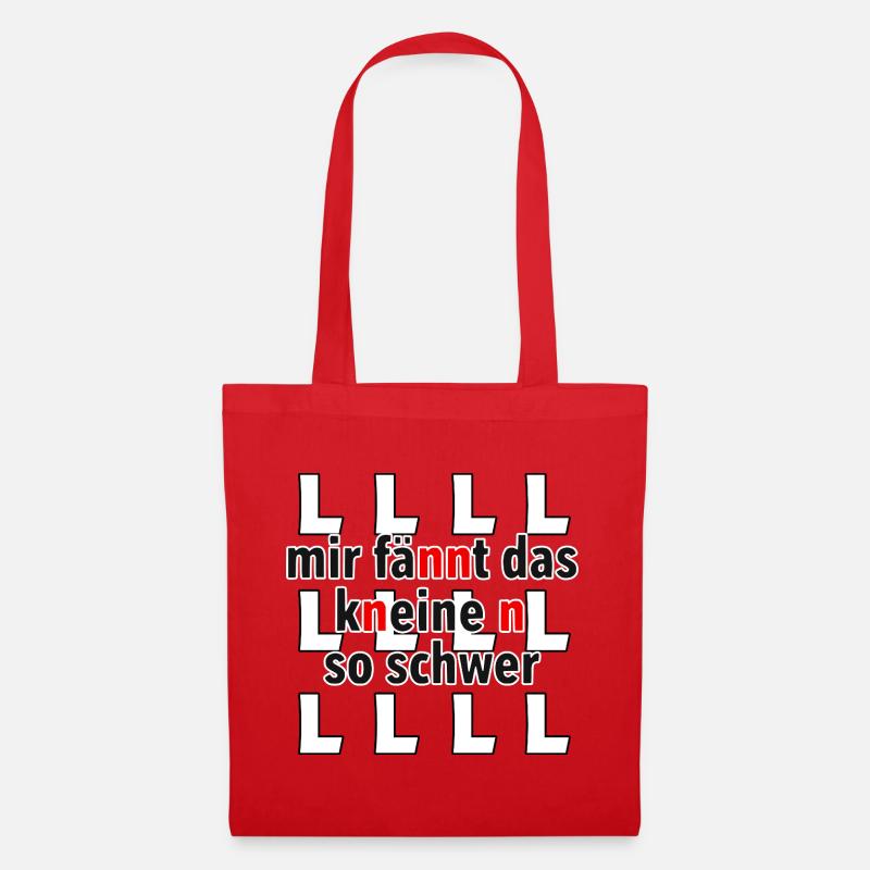 Je trouve le knein n tellement difficile - Sac en tissu - rouge