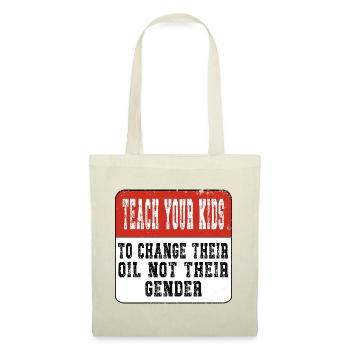 Teach your Kids - Anti Gender  - Stoffbeutel - Rot - Vorne