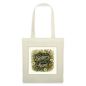Sisters Get Promoted to Aunt - Tote Bag - red - Front