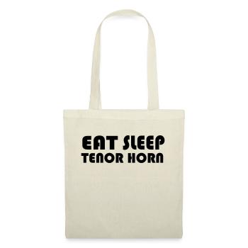 Eat Sleep Tenor Horn - Stoffbeutel - Rot - Vorne