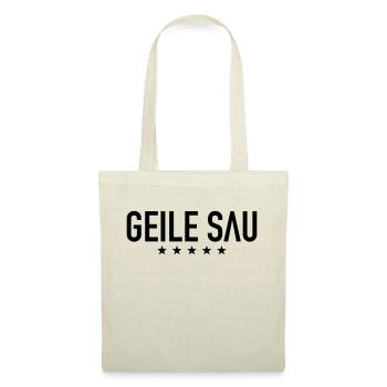 geile_sau__f1 - Stoffbeutel - Rot - Vorne
