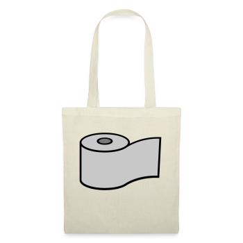 Toilet Paper Roll Logo Design - Tote Bag - red - Front