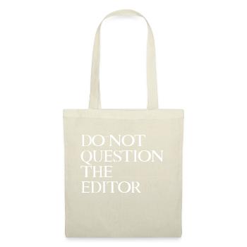 Ne questionnez pas l’éditeur - Sac en tissu - rouge - Devant