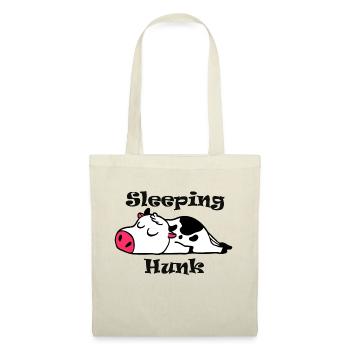 Sleeping Hunk Crow - Tote Bag - red - Front