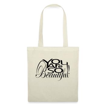 You Are So Beautiful ! - Sac en tissu - rouge - Devant