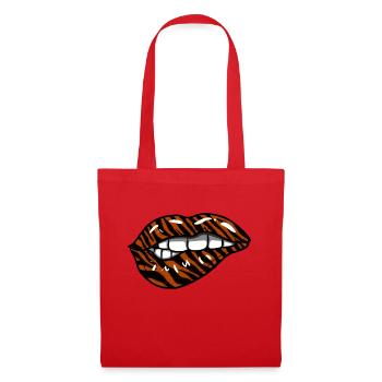 Tiger Lips - Tote Bag - red - Front