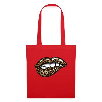 Leopard Lips - Tote Bag - red - Front