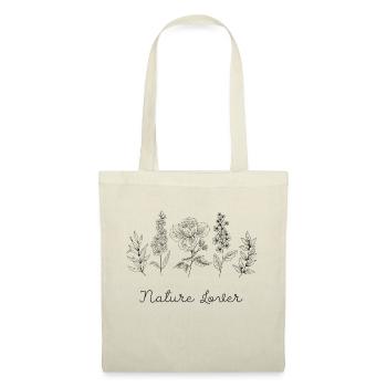 Nature Lover Design in schwarz - Stoffbeutel - Rot - Vorne