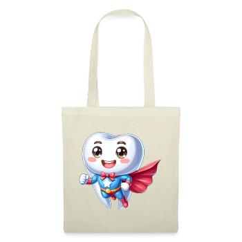 Dentist Superhero Tooth Teeth Hero Brushing Teeth - Tote Bag - red - Front
