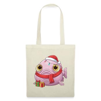 Drôle de Poisson-Blobfish - Noël avec... - Sac en tissu - rouge - Devant