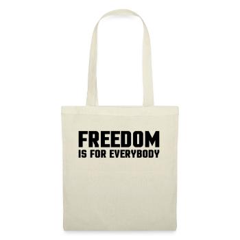 freedom_1 - Sac en tissu - rouge - Devant