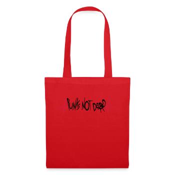 punks pas mort citation - Sac en tissu - rouge - Devant