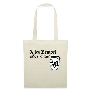 Alles Bembel oder was? #FrankfurtLiebe #FFM #069 - Stoffbeutel - Rot - Vorne