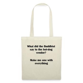 Buddhist Hot Dog Pun - Tote Bag - red - Front
