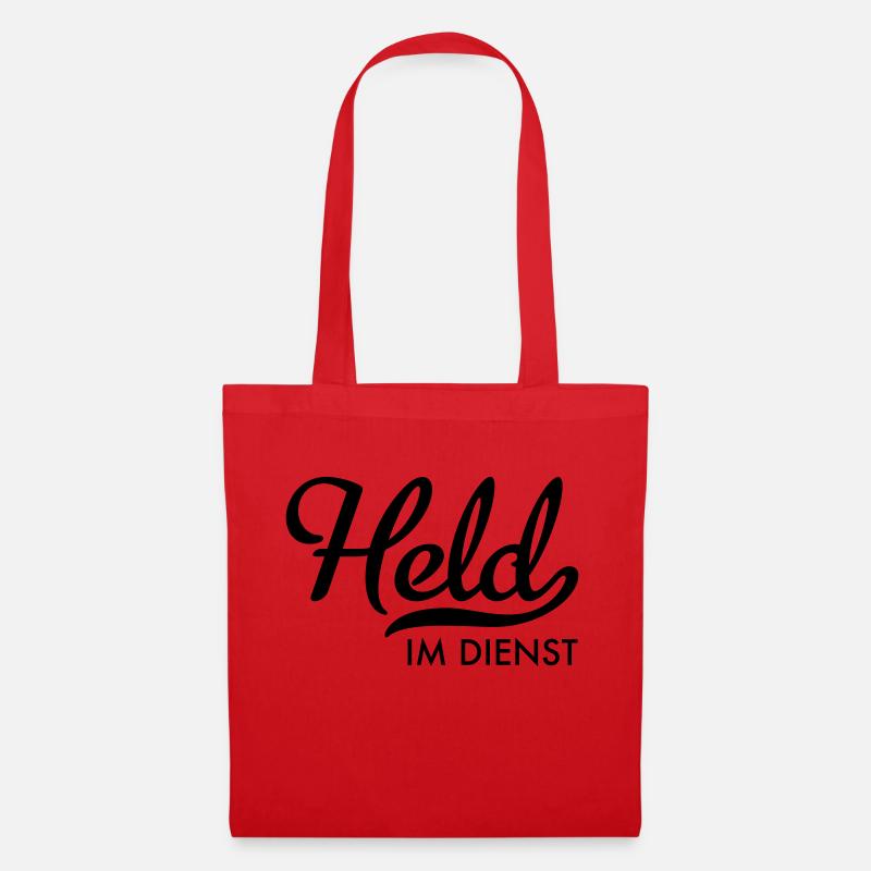 Held im Dienst - Stoffbeutel - Rot