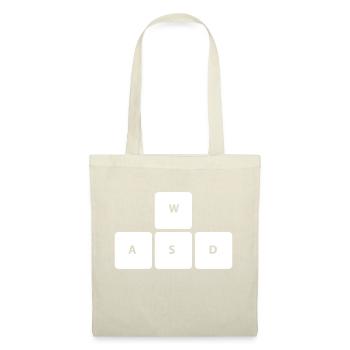 WSAD Gamer Gaming Clavier Gambler Chemise - Sac en tissu - rouge - Devant