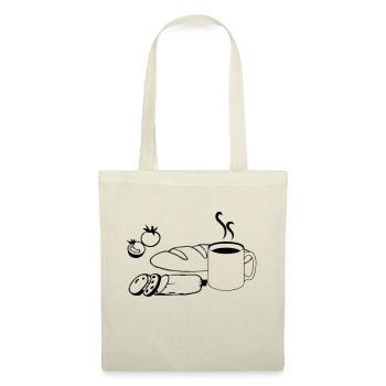 Petit déjeuner - Sac en tissu - rouge - Devant
