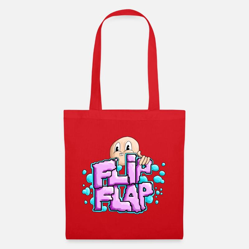 Fun Graffiti Bubble Flip - Tote Bag - red
