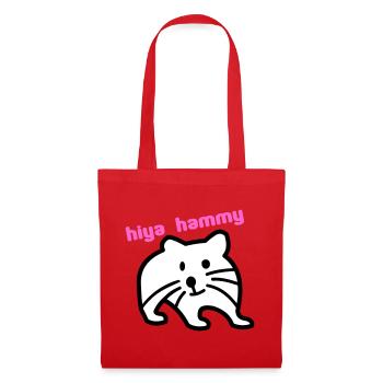 hiya hammy - Tote Bag - red - Front