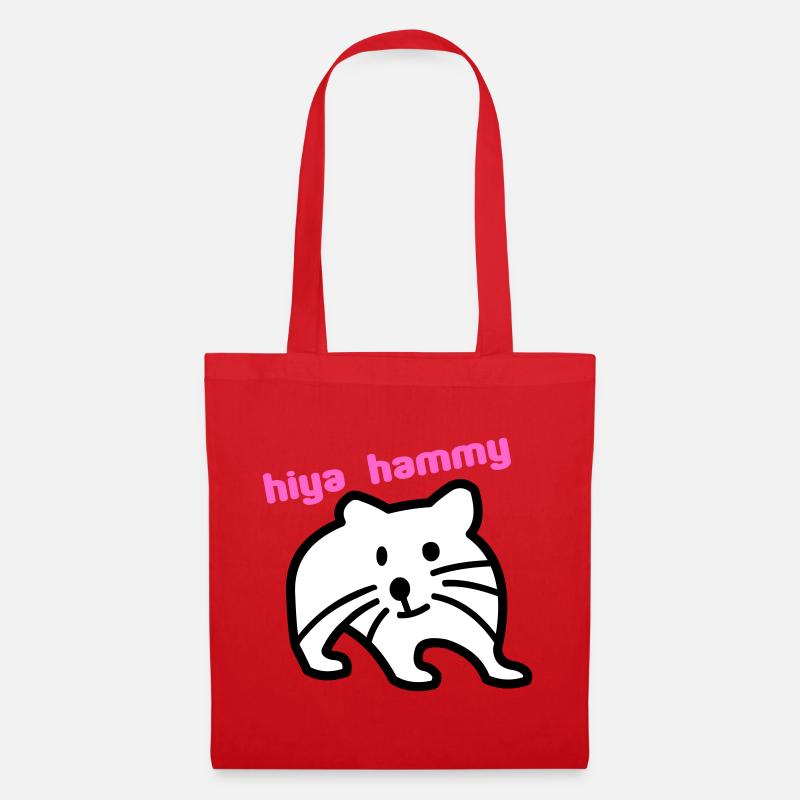 hiya hammy - Tote Bag - red
