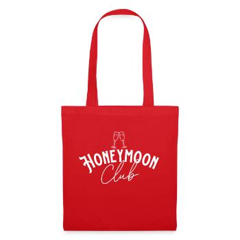 Club de lune de miel - Mariage Marié Fun - Sac en tissu - rouge - Devant