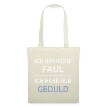 Patience is not laziness - Tote Bag - red - Front