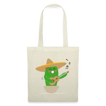 cactus chanteur mexicain - Sac en tissu - rouge - Devant