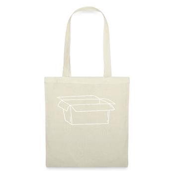 Ébauche en carton dessinée à la main - Sac en tissu - rouge - Devant
