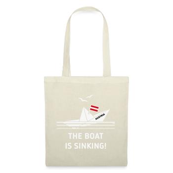 The Boat Is Sinking! (Austria / Österreich / NEG) - Tote Bag - red - Front