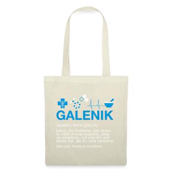 Galenik Pharmazie Pharmakant Apotheke Definition - Stoffbeutel - Rot - Vorne