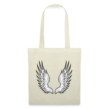 ailes d'ange - Sac en tissu - rouge - Devant