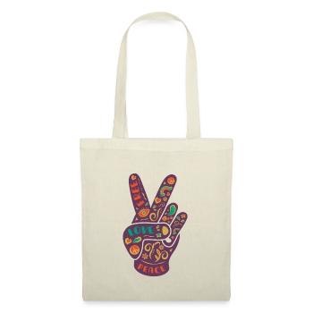 Peace Peace Free Love - Tote Bag - red - Front
